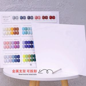 Nail Practice Display 1 ensemble acrylique 24/48/60/88/96 fentes de couleur bricolage présentoir à ongles Gel UV carte graphique pour Salon de manucure outil de pratique de manucure 231030