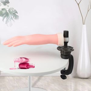 Nageloefeningen display 1 stcs flexibele zacht plastic flectional floctal mannequin model schilderen oefening gereedschap nail art nep hand voor training nagel salon 230428