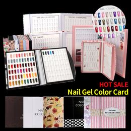 Nail Practice Display Color Card Anself 6080120 Couleurs Gel Polish Chart Design Book avec 120 Conseils Blanc 220922