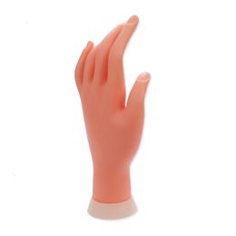 Nagelpraktijk Display Flexibele positionering Siliconen Linkerhand Model Nail Enhancement Training Kunstmatige hand Nail Display Hand voor het oefenen van nagels 230619