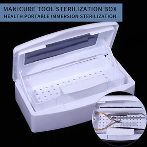 Boîte de stérilisation de manucure d'affichage de pratique d'ongle pour les outils de stérilisateur prothétique plateau de désinfection instruments de stockage ongles matériel stérilisation 231110