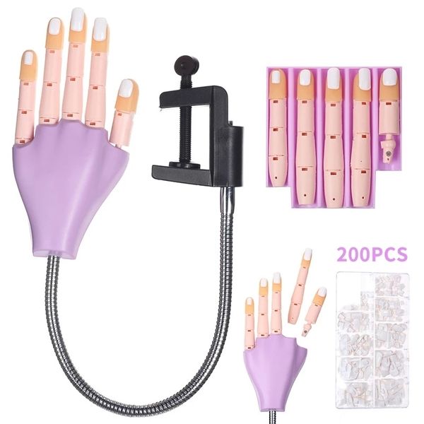 Affichage de la pratique des ongles Outils d'art des ongles Vernis à ongles Colle Exercice Faux Mains Pieds Pratique Modèle Pliable Mobile Détachable Feuille D'alimentation Des Ongles En Gros 230619