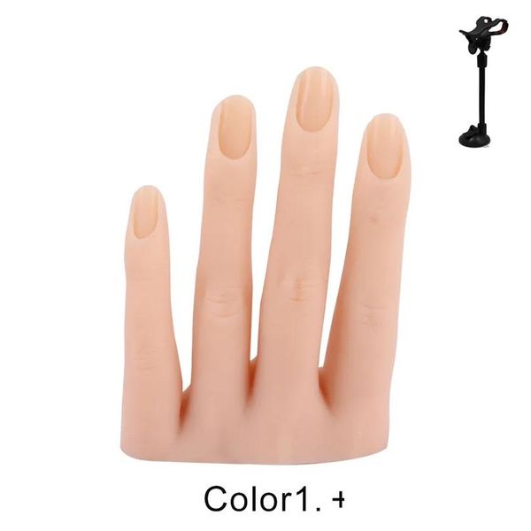 Exhibición de práctica de uñas Práctica de uñas Sile Modelo de mano 3D Adt Maniquí Maniquí falso Manicura Pedicura Exhibición móvil 220726 Entrega de gota H Dh2Tr