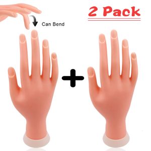 Nageloefening display oefen hand voor manicure valse nagel hand training model flexibel beweegbare prothetische zachte nep nagels printer kan nagels buigen gereedschap 230428