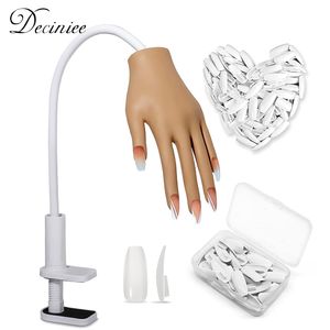 Nageloefening display oefen hand voor nagels siliconen nail art oefenapparatuur valse hand zacht training display model handen prothetische handen 230428