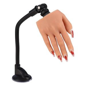 Présentoir de pratique des ongles Main de pratique avec support pour nail art avec pointes Mannequin adulte avec réglage flexible des doigts Modèle d'affichage Ongles mobiles 231030