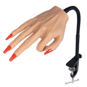 Nageloefening display siliconen oefenhand voor acryl nagels professionele manicure nageltraining handmodel 230428