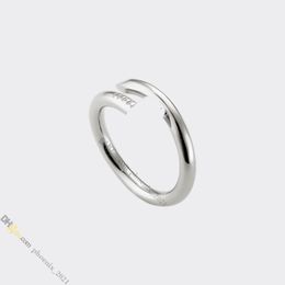 Nail Anneau de bijoux pour femmes Designer Ring Titanium Steel Rings Gold-plaqués sans altération non allogie, Anneau en argent, magasin / 21621802