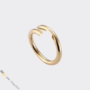 Nagelring sieraden ontwerper voor vrouwen diamant titanium staal vergulde nooit vervagende niet-allergisch goud/zilver/roségoud;Store/21417581