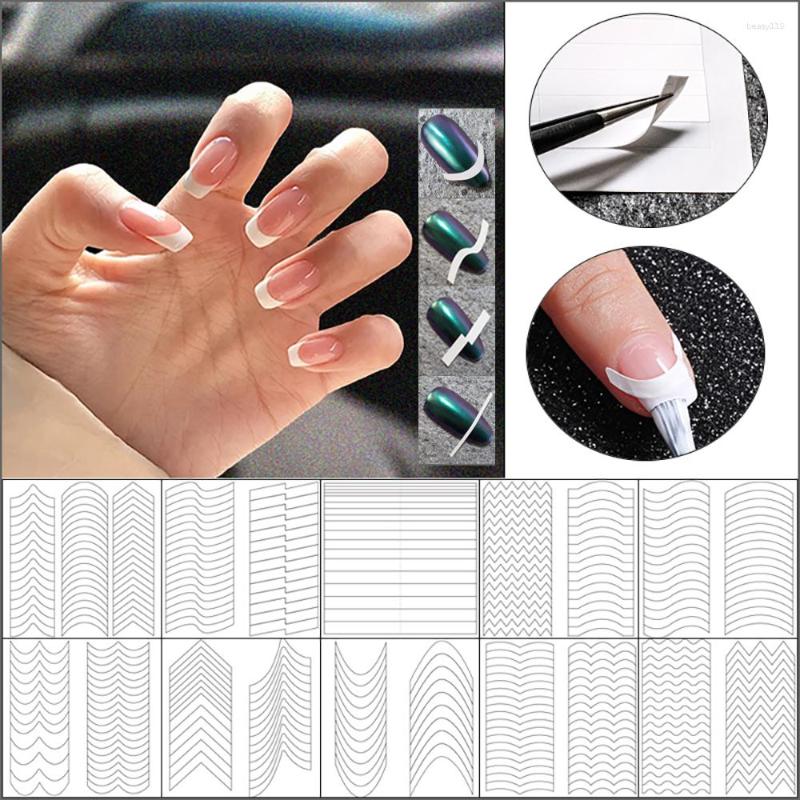 1pc Heart Star French Airbrush Stencils Nail Stickers 3D Template Stencil  Nail Guide Supplies For DIY Manicure Decorations