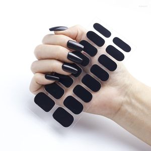 Autocollants pour ongles 16 conseils couleur unie décalcomanies de haute qualité pour manucure décorations de mode Patry ongles adhésifs