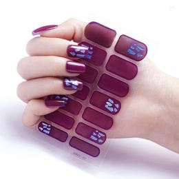 Autocollants à ongles 22 conseils autocollants polonais de haute qualité pour femmes filles décorer les doigts breloques 3D auto-adhésives