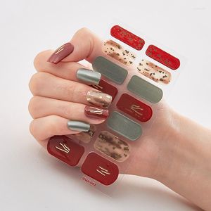 Nail Stickers Christmas Dress Up Wraps DIY Adhésif Designer Stickers Designs Full Cover Women Salon