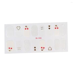Nagelstickers Vijf soorten 0f Full Cover Designer Decals Minimalistisch Design Fashion Nails Sticker