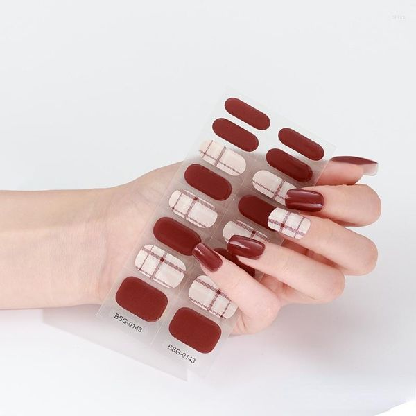 Calcomanías para uñas, diseños de calcomanías francesas DIY para decoración de manicura artística, salón de belleza para mujeres, pegatina de uñas de Gel semicurado