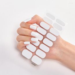 Pegatinas para uñas, decoración de manicura, lámina de Color sólido puro, arte 2023, calcomanías de decoración autoadhesivas, simples y creativas