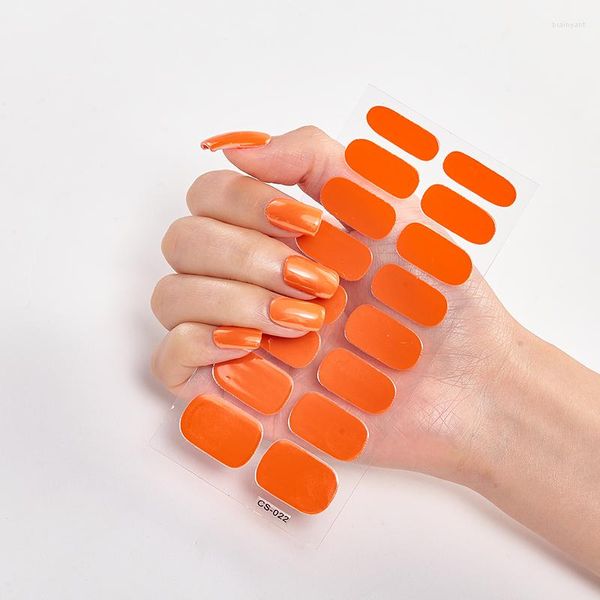 Autocollants pour ongles Novidades Nails Art Décoration Bandes Pure Couleur Unie Femmes Conseils Auto-Adhésif Autocollant Designer