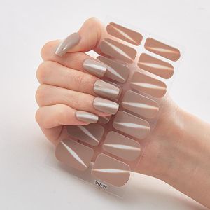 Nagelstickers Gedessineerde nagels met creatieve decoratie Wraps DIY-stickers Effen accessoires Strips