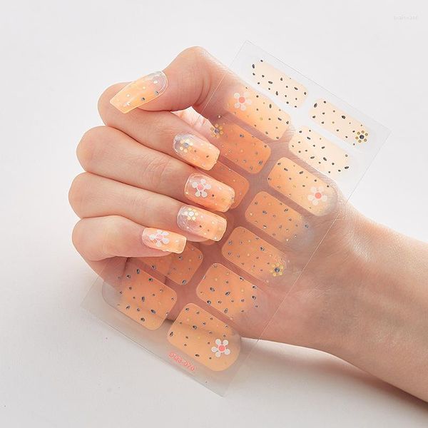 Pegatinas para uñas Uñas estampadas con envolturas de esmalte creativas Accesorios de diseño de papel de aluminio DIY Pegatina Nailart