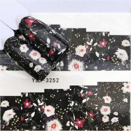 Nail Stickers Plante Feuilles Floral Rose Tour Fleurs Feuille Art Autocollant Ongles Stickers Décoration Eau Pour