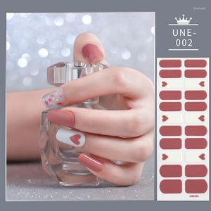 Nagelstickers glanzende glitter kerststicker volledige omslag Poolse kunstdecoratie zelfklevende decor voor nagels