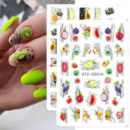 Nagelstickers Vrouwen Schoonheid Sliders Papier Kunst Decoratie Manicure Decals Gezicht Abstract 3D