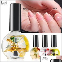 Traitements des ongles Traitements des ongles Salon d'art Santé Beauté Nouveau traitement à l'huile de cuticules Fleur sèche Nutrition naturelle Agent adoucissant liquide Nai Dhtbs