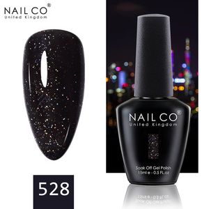 Nailco 15 ml top gel nagellak nagels semipermanent uv vernis glitter glazen flessen van hoge kwaliteit voor manicure 240528