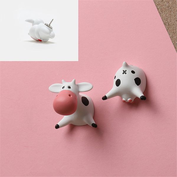 U￱as 2pcs thumbtacks decorativo animales lindos pulgar t￡cteo pin de mascota push board de corcho atado oficina de la escuela de bricolaje pushpin 221130