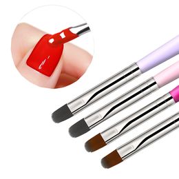 Nagels kunstborstelpatroon fototherapie acryl UV -gel extension Builder Coating Painting Pen Pen Manicure Accessoires Tool