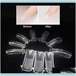 Ongles Salon Santé Beauté100Pcs Construction Rapide Gel Uv Moule Faux Ongles Conseils Extension De Doigt Art Diy Manucure Outil Butt666 Nails1 Drop Deli