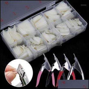 Nails Salon Health Beauty24 / 50 / 500PCS Falso Consejos Fácil Fingerna Clear Nature Nail Clavo Transparente Artificial Plastic Manicure Detalle a