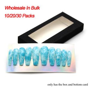 Nagels Tip Box Druk op False aangepaste LASH Groothandel lege Clear Nail -pakketboxen voor zaken in Bulk 230619