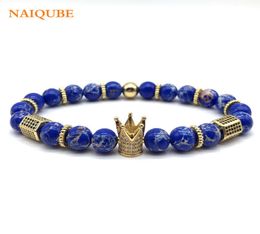 Naïque 2018 Cube de mode charme bracelet Bracelet Men de pierre Bracelets Bangles Homme Jewelry9188033