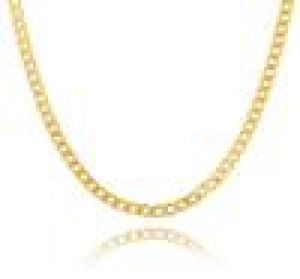 Nake Zwart/gouden kleur Roestvrijstalen ketting voor mannen Sieraden Groothandel 5mm Trendy Long Figaro Chain Ketting Trendy8469602