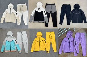Nake establece chándales negros para hombre Tech Fleece Traje de diseñador abrigo pantalones ropa deportiva para mujer pantalones de chándal joggers pantalones de chándal traje de moda casual múltiples colores 2xl