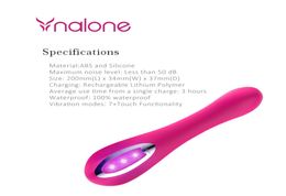 Nalone Touch Vibes AV Rod G Spot Massager Stick Waterdicht 7 Trillingsmodi Vibrators voor Vrouwen Masturbatie Clit Seksspeeltjes6524760