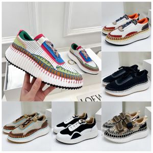 Nama baskets chaussures de créateur décontractées femmes luxe de qualité supérieure toile arc-en-ciel Sneaker course sport formateur chaussure