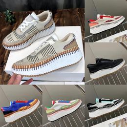 Nama Sneakers Designer Femmes Chaussures décontractées Nouveau motif postage Canvas Rainbow Sneaker Running Sports Shoe Fashion Taille 35-42