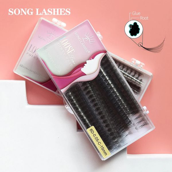 Nom Song Lashes Ultra Speed Premade Fans Fake Fily Extensions Extensions Professional Love Lashes Makeup Tools and Supplies for Women 240426