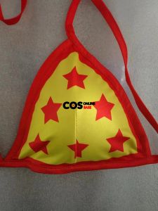Nami Cosplay Costume Green Sexy Star Patch Bikini Top Bra Tailles personnalisées