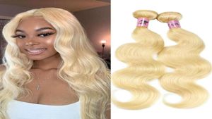 NamiBeauty 613 blond brésilien cheveux paquets armure droite vague de corps Remy Extensions de cheveux humains 77239409567730