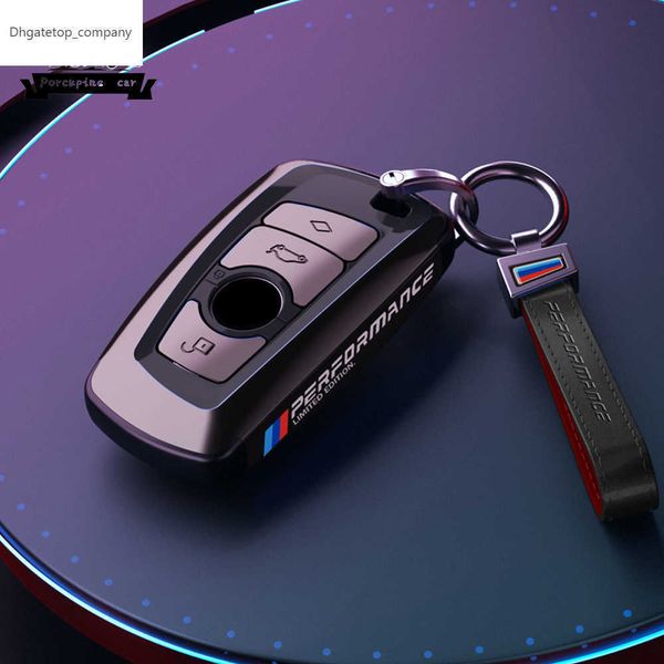 Nano galvanoplastie PC voiture clé intelligente porte-clés couverture pour BMW 3 4 5 série 320i 530i 550i F20 F21 F30 F31 F25 F01 F02 porte-clés