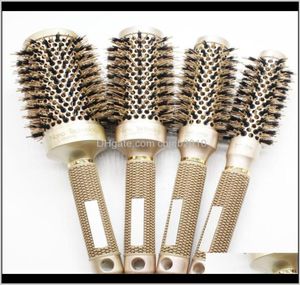 Nano ionic Bristle Hair Brush Brush Salon PEB BUREL BULLER CHEVEUX DRIPLES BRSUST ROND IN 4 TALLES OUTILS SALONS PROFESSIONNELS B087 T4221637