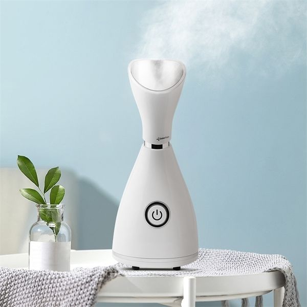 L'humidificateur à vapeur ionique nano débouche les pores réduit les points noirs nettoyage en profondeur pulvérisateur pour le visage nettoyant machine raffermissant la peau 220216