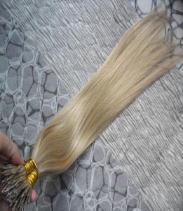 Nano Ring Human Hair Extensions Micro Perles PreatTached Remy Hair 16 22 pouces 1g 100s Virgin Remy Micro Perles Human Hair Extensio7765979
