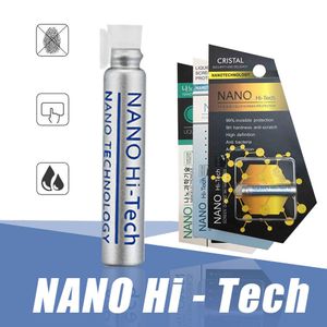 Superfast 1 ml vloeibare nano -technologie scherm Beschermer 3D gebogen rand anti kras gehard glasfilm voor iPhone 14 13 12 11 Pro Max in retailbox