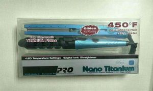 Nano Titanium Hair Straightener PRO 450F 1 4 fers à lisser fer plat bigoudi contrôle de température à cinq vitesses droite2626679128