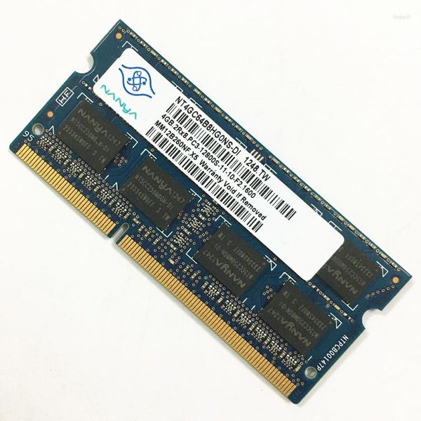 NANYA DDR3 RAMS 4GB 2RX8 PC3-12800S-11-10-F2 1600 1600MHz Mémoire d'ordinateur portable