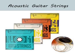 Naomi 1 Set van 4 Packs zeshoekige stalen kern fosfor Bronze Precision Hex Core Acoustic Guitar Strings gitaarvervanging onderdelen7269487